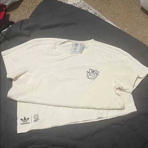 Adidas Cream XO Logo Tee